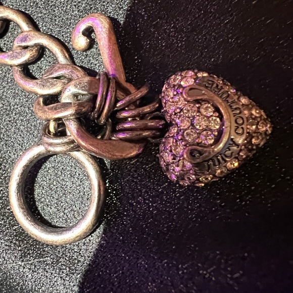 Vintage juicy couture charm bracelet. With puffy rhinestone heart - Picture 3 of 3